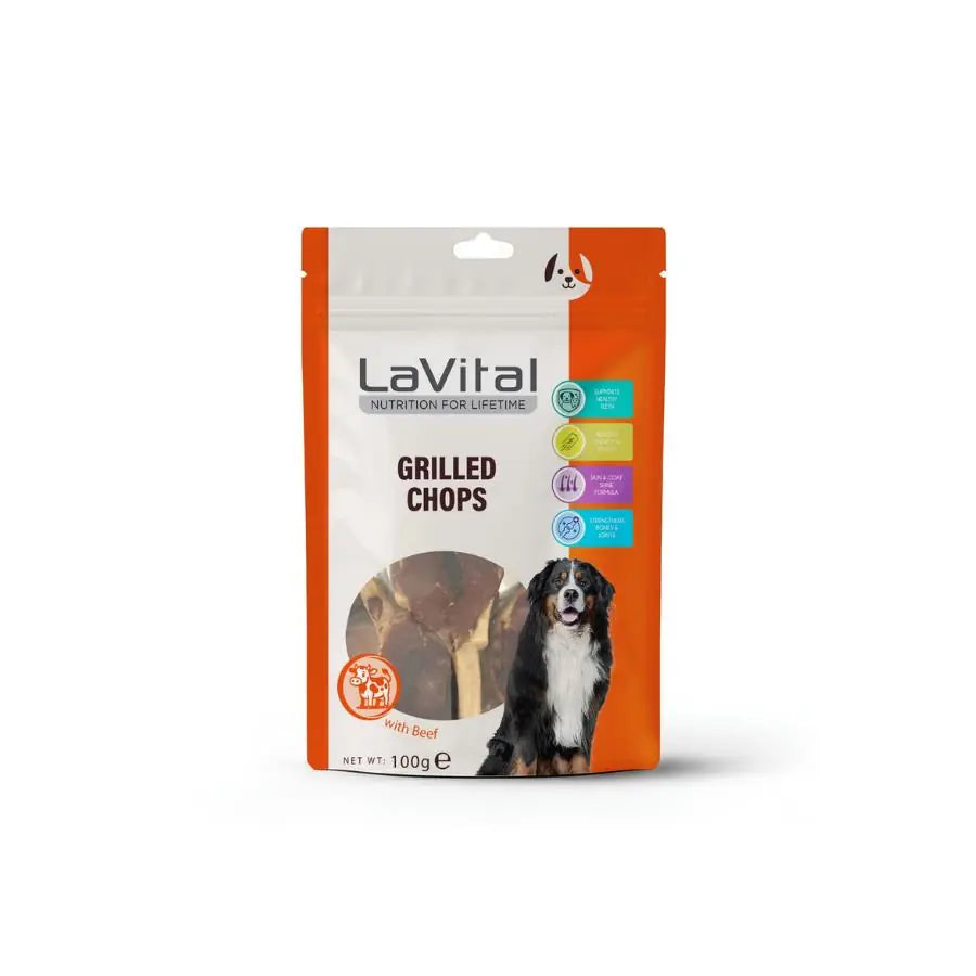 LaVital Kuzu Etli Pirzola Köpek Ödülü 100 g paket görseli