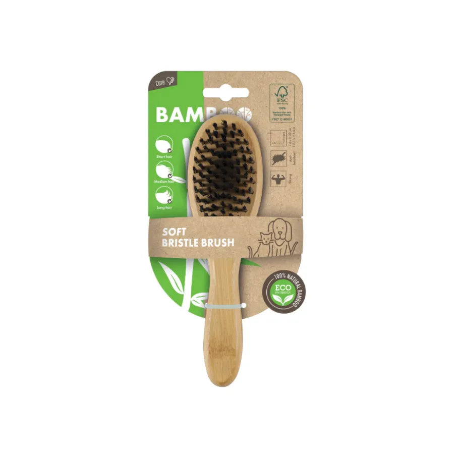 M-Pets Bamboo Soft Kedi ve Köpekler İçin Tarama Fırçası paket görseli