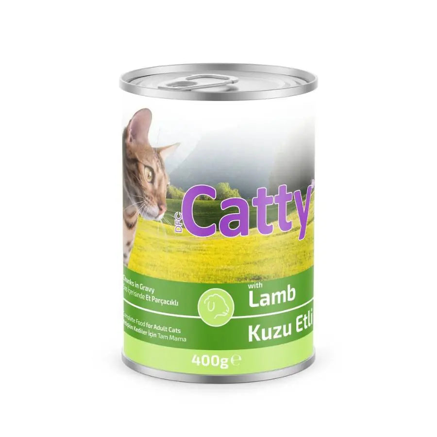 Catty Soslu Kuzu Etli Kedi Konservesi 400 g paket görseli