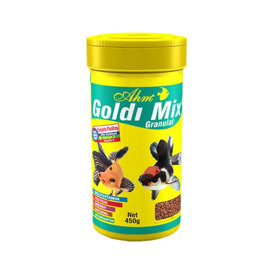 Ahm Goldi Mix Granulat Balık Yemi 250 ml paket görseli