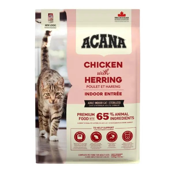Acana Indoor Entree Sterilised Tavuklu Kısır Kedi Maması 4,5 kg paket görseli
