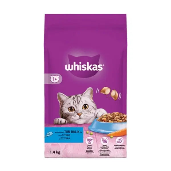 Whiskas Ton Balıklı ve Sebzeli Yetişkin Kedi Maması 1,4 kg paket görseli