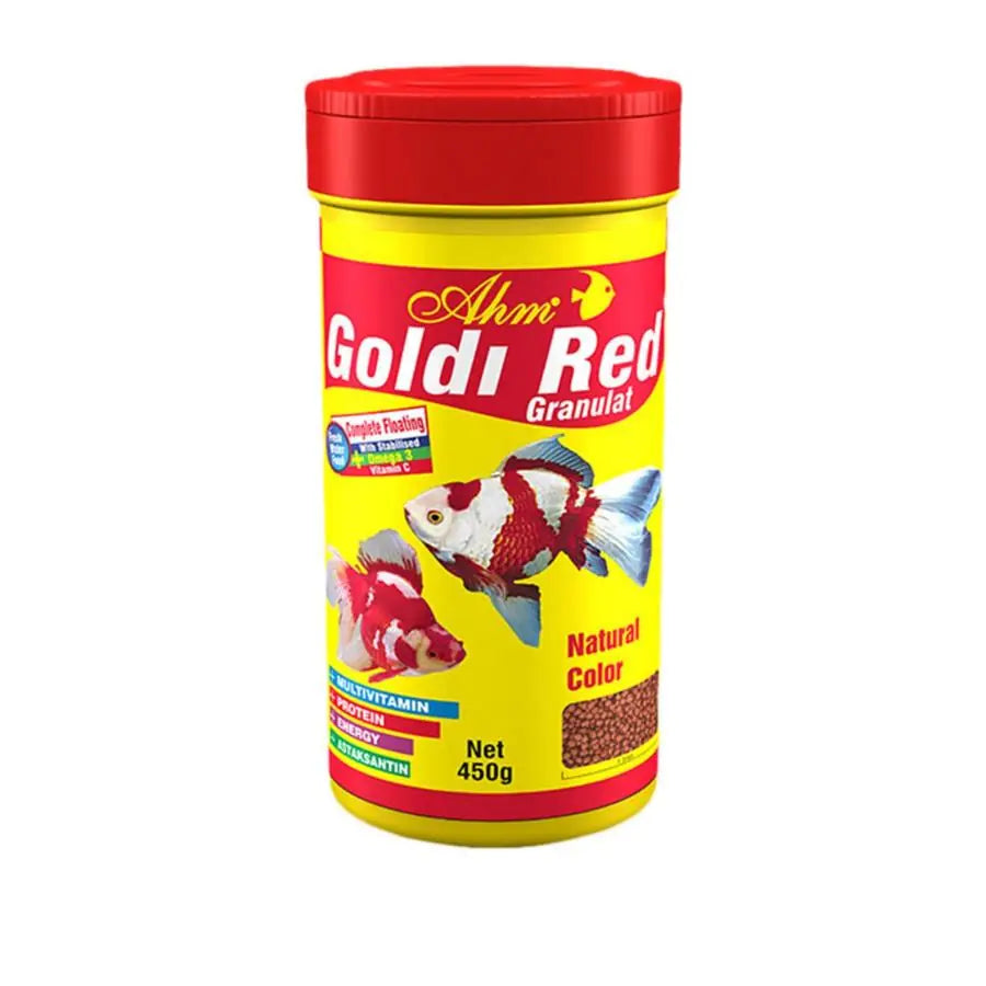 Ahm Goldi Red Granulat Balık yemi 100 ml paket görseli