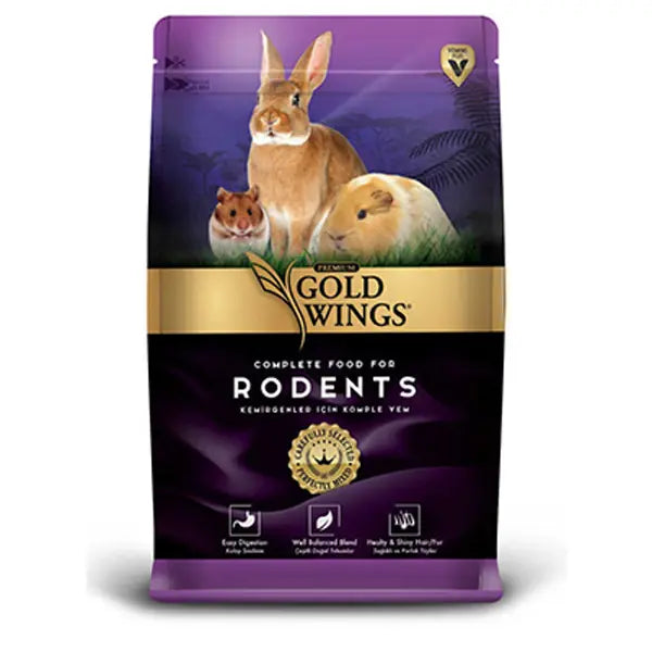 Gold Wings Premium Kemirgen Yemi 1 kg paket görseli