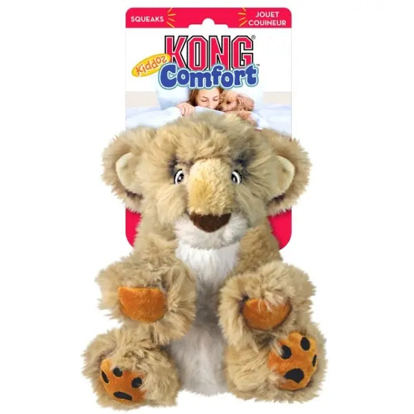 Kong Comfort Kiddos Aslan Şeklinde Peluş Köpek Oyuncağı Large paket görseli