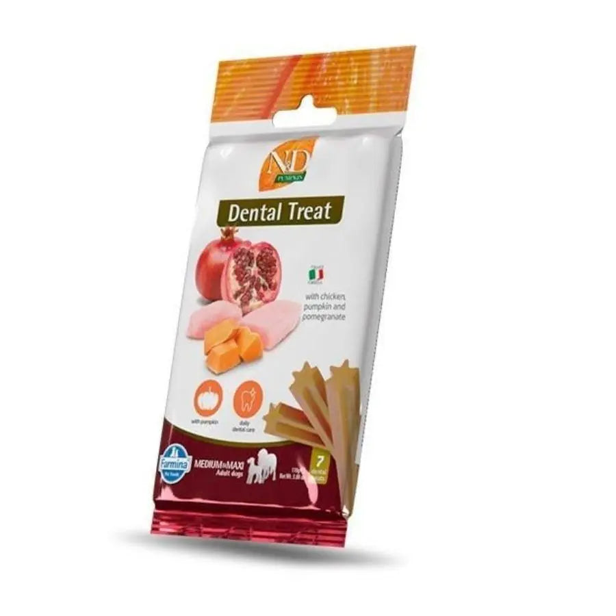 N ve D Tavuklu Balkabaklı Diş Sağlığı Medium/Maxi Köpek Ödülü 100 g paket görseli