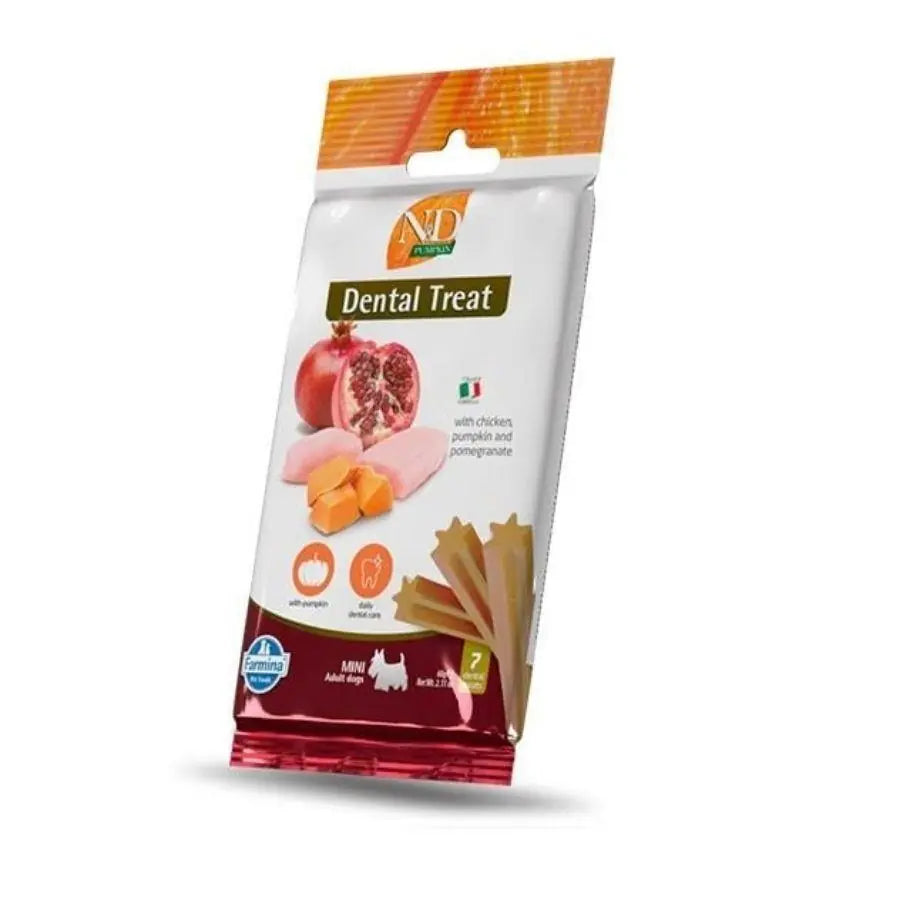 N ve D Tavuklu Balkabaklı Diş Sağlığı Mini Köpek Ödülü 60 g paket görseli