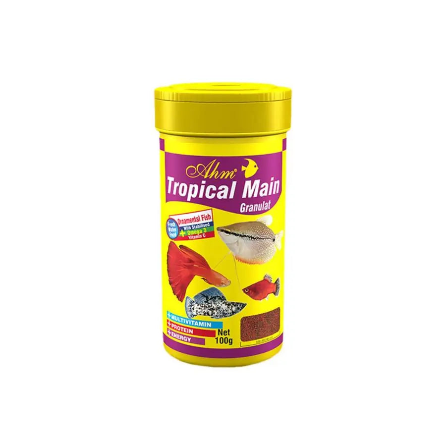 Ahm Tropical Main Granulat Küçük Ağızlı Süs Balığı Yemi 250 ml paket görseli