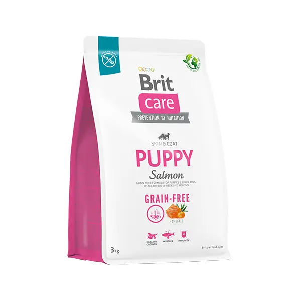 Brit Care Puppy Tahılsız Skin ve Coat Somonlu Yavru Köpek Maması 3 kg paket görseli
