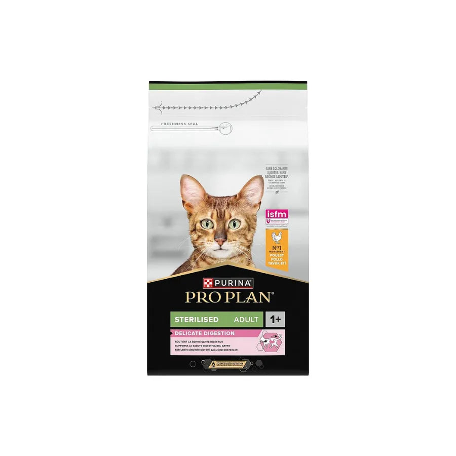 Pro Plan Sterilised Delicate Tavuklu Kedi Maması 10 kg paket görseli