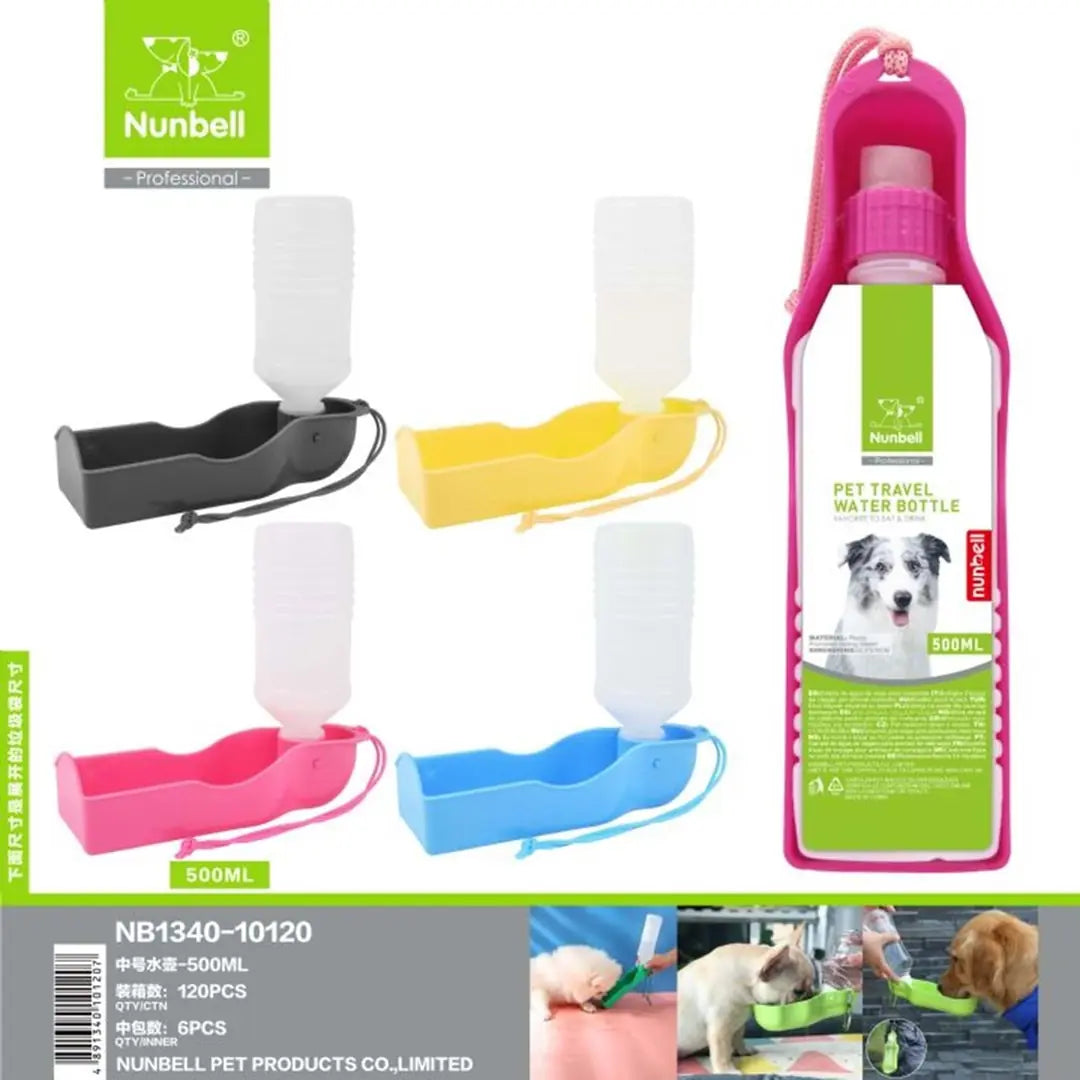 Nunbell Mataralı Köpekler İçin Seyahat Suluğu 500 ml paket görseli