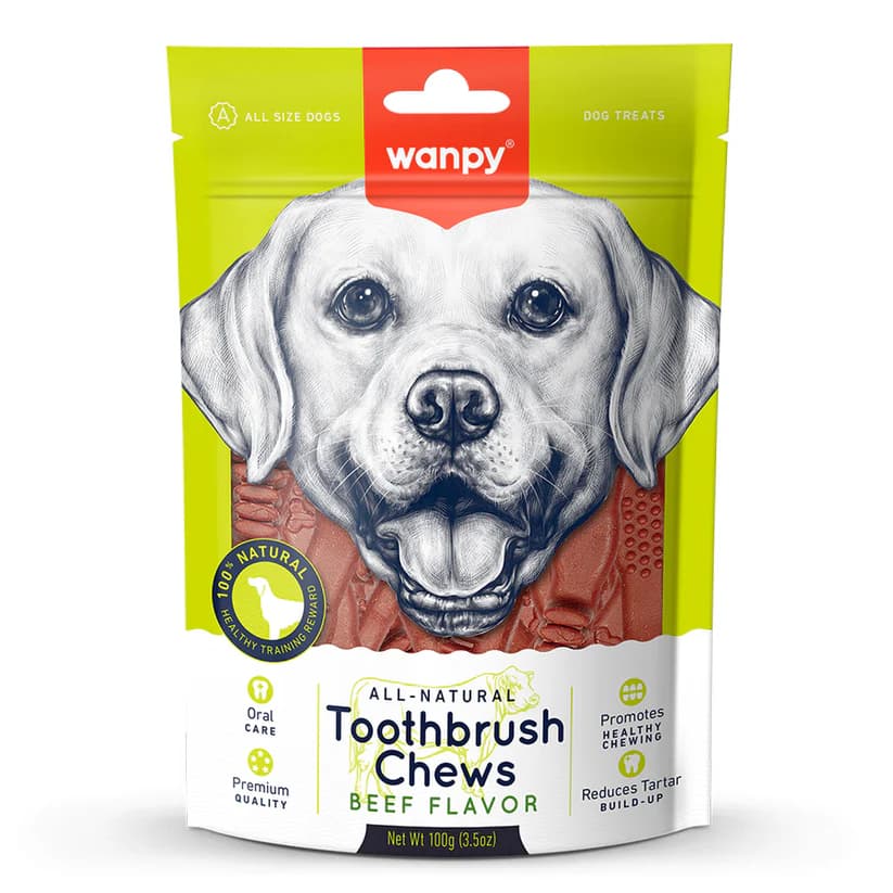 Wanpy Dental Doğal Diş Sağlığı İçin Köpek Ödül Maması 1 Adet / 100 g paket görseli