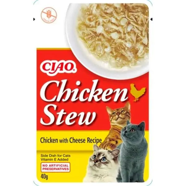 Ciao Chicken Churu Stew Tavuk Güveç ve Peynirli Kedi Ödül Maması 50 g paket görseli