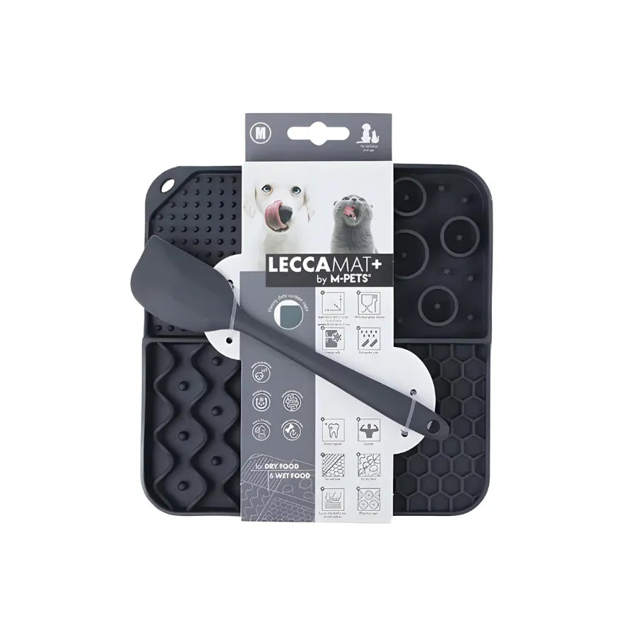 M-PETS LECCA SIVI ÖDÜL MATI KAŞIKLI SET Siyah paket görseli