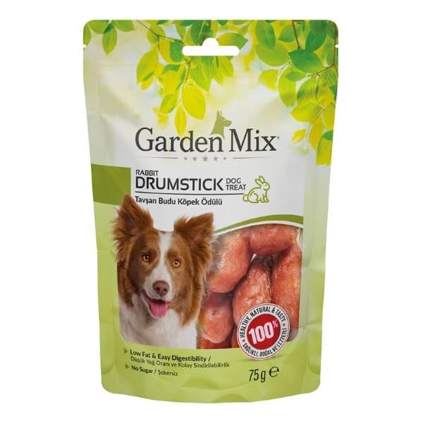 Garden Mix Tavşan Budu Düşük Yağlı Şekersiz Köpek Ödül Maması 75 g / 1 Adet paket görseli