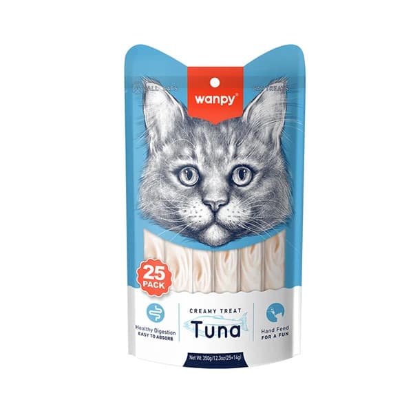 Wanpy Ton Balıklı Sıvı Kedi Ödülü 25x14 g / 1 Adet paket görseli