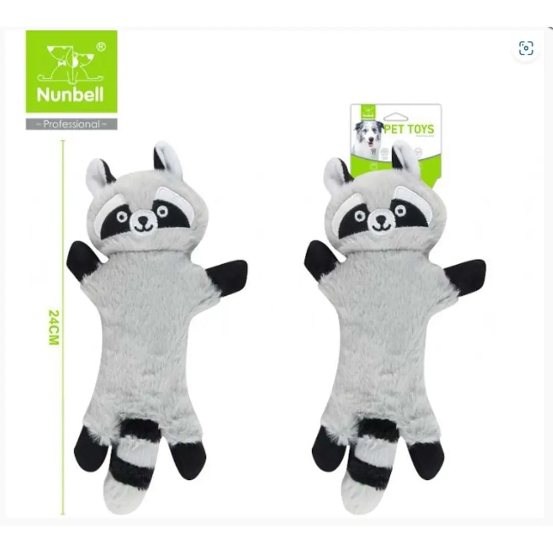 Nunbell Köpek Oyuncağı Peluş Rakun 24 cm paket görseli