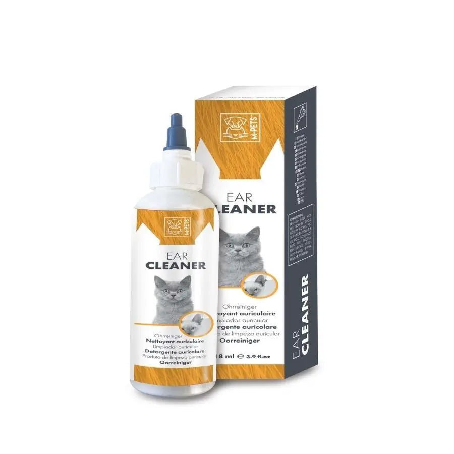 M-Pets Ear Cleaner Kediler için Kulak Temizleme Losyonu 118 ml paket görseli