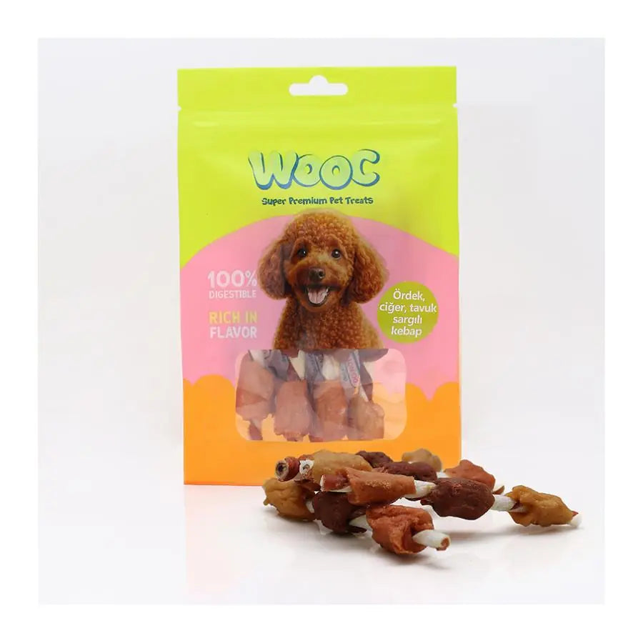 Wooc Ördek, Ciğer, Tavuk Sargılı Köpek Ödülü 75 g paket görseli