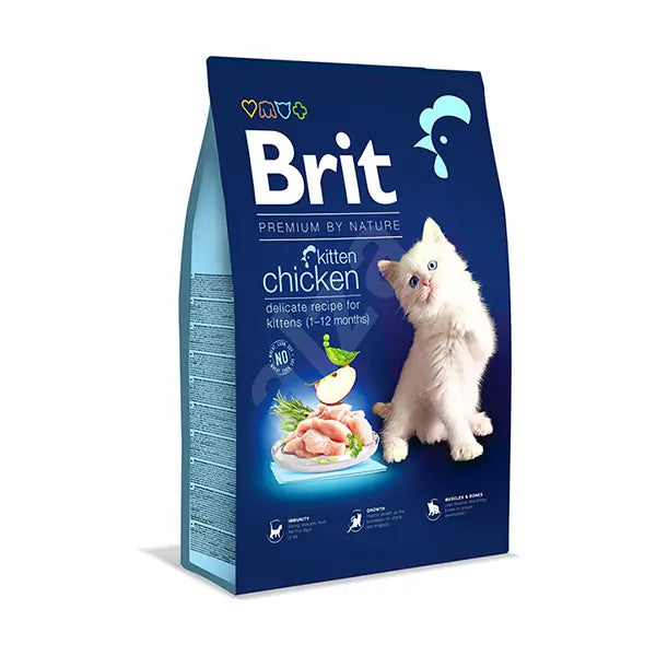 Brit Premium By Nature Kitten Tavuklu Yavru Kedi Maması 8 kg paket görseli