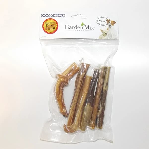 Garden Mix Kurutulmuş Dana Penisi Köpek Ödül Maması 1 Adet / 100 g paket görseli