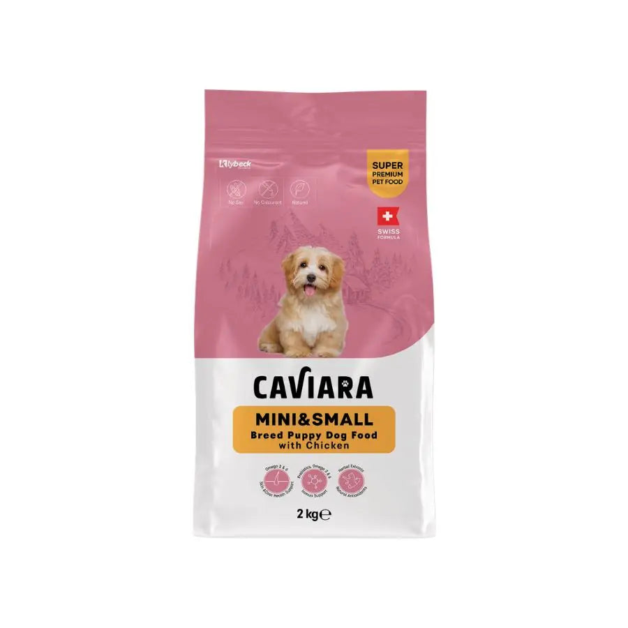 Caviara Tavuklu Mini ve Küçük Irk Yavru Köpek Maması 2 kg / 1 paket görseli