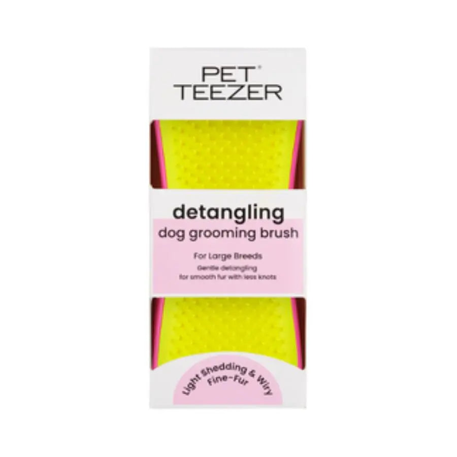 Pet Teezer Düğüm Açıcı Köpek Fırçası Sarı paket görseli