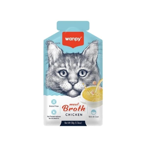Wanpy Tavuk Etli Tahılsız Kedi Çorbası 50 g / 1 Adet paket görseli