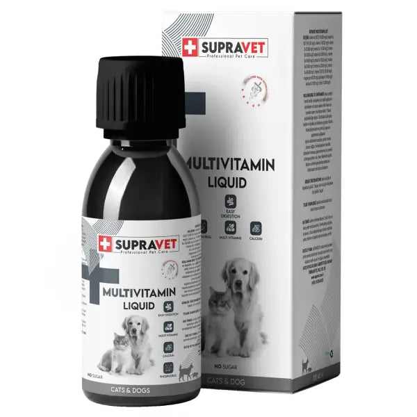 Supravet Multivitamin Kedi ve Köpek Sağlığı için Sıvı Damla 100 ml paket görseli