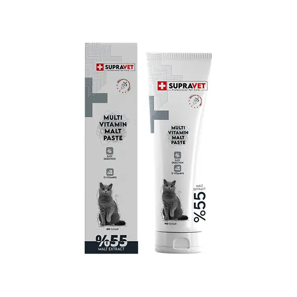 Supravet Malt Paste Multivitamin Kedi Macunu 100 g paket görseli