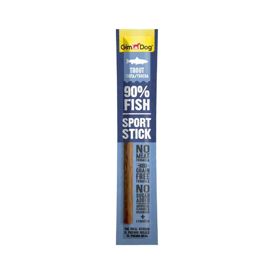 Gimdog Sportsticks Alabalıklı Tahılsız Köpek Ödül Çubuğu 12 g paket görseli