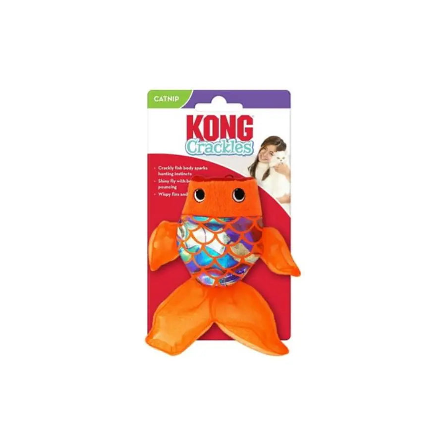 Kong Crackles Hışırtılı Balık Peluş Kedi Oyuncağı 1 paket görseli
