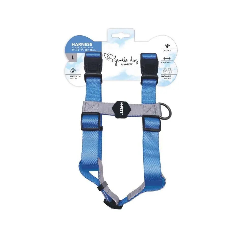 M-Pets Gentle Köpek Göğüs Tasması Mavi L paket görseli