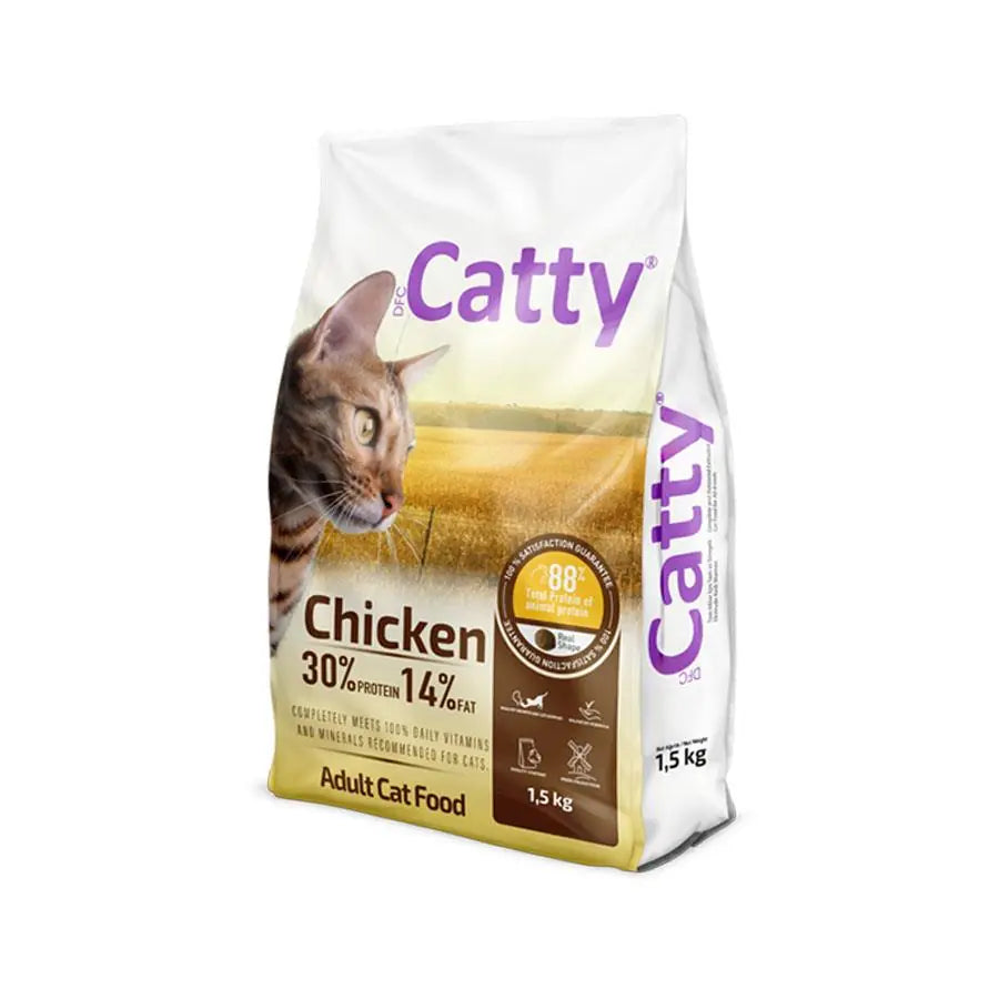 Catty Tavuklu Yetişkin Kedi Maması 1,5 kg paket görseli