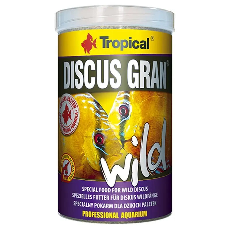 Tropical Discus Gran Wild Vahşi Discuslar için Granül Balık Yemi 440 g paket görseli