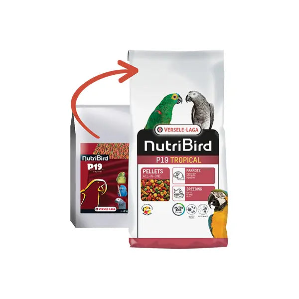 Versele Laga Nutribird P19 Tropical Pelet Papağan Yemi 10 kg paket görseli