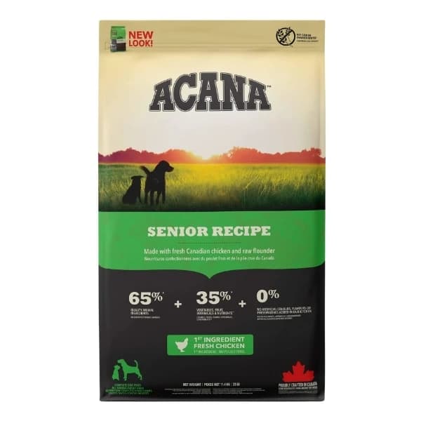 Acana Senior Tahılsız Tavuk ve Balıklı Yaşlı Köpek Maması 11,4 kg paket görseli