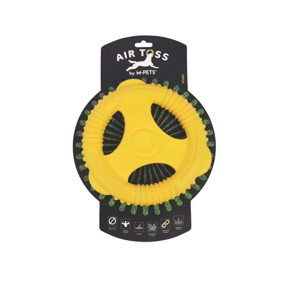 M-Pets Air Toss Whell Suda Yüzen Sarı Köpek Oyuncağı paket görseli