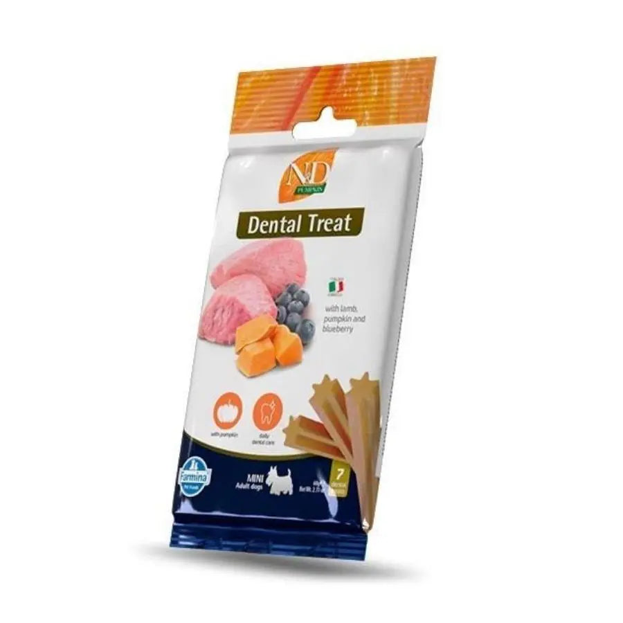 N ve D Kuzulu Yaban Mersinli Diş Sağlığı Mini Köpek Ödülü 60 g paket görseli