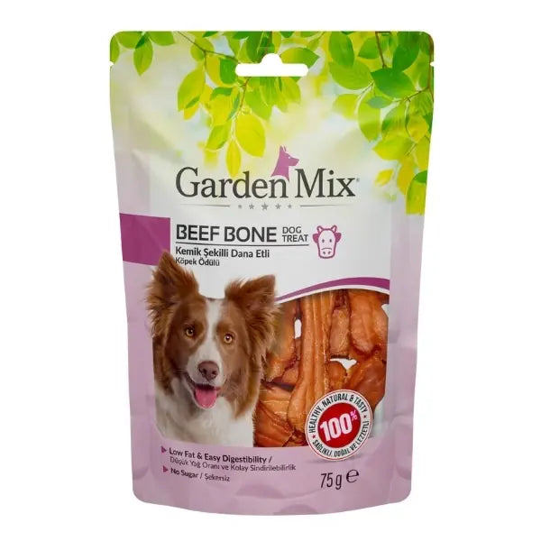 Garden Mix Kemik Şekilli Dana Etli Köpek Ödülü 1 Adet / 75 g paket görseli