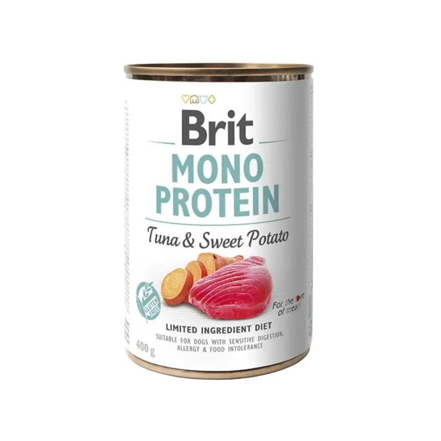 Brit Care Mono Protein Ton Balığı ve Tatlı Patatesli Yetişkin Köpek Konservesi 400 g paket görseli