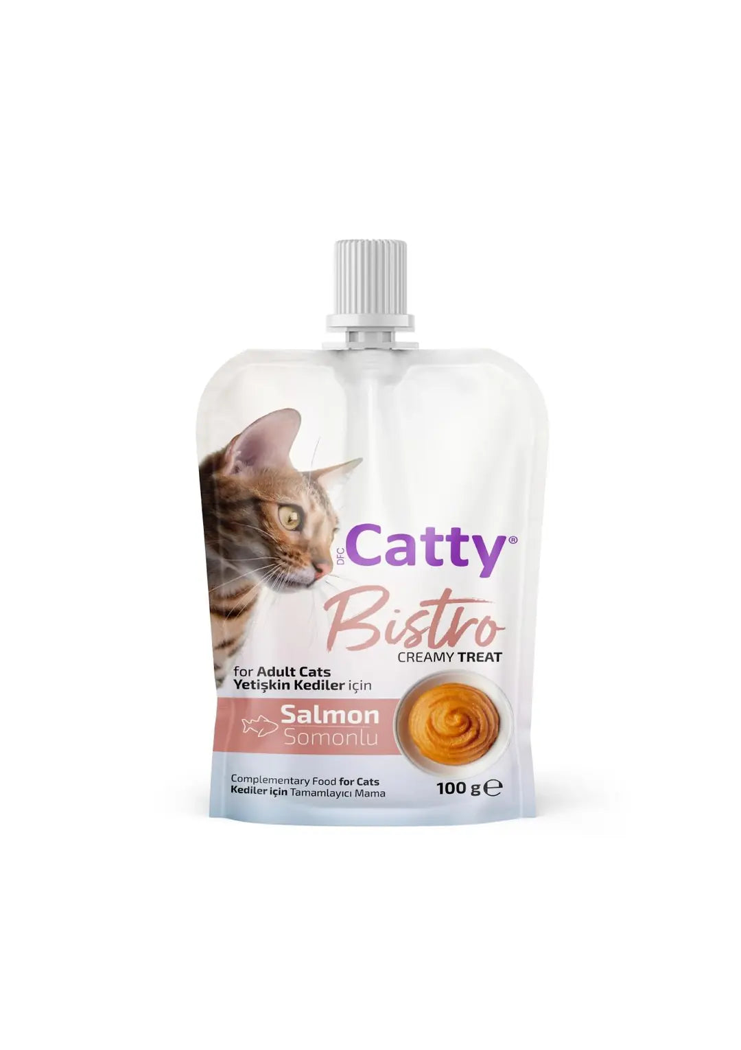 Catty Bistro Somonlu Yetişkin Kedi Krema Ödülü 100 g paket görseli