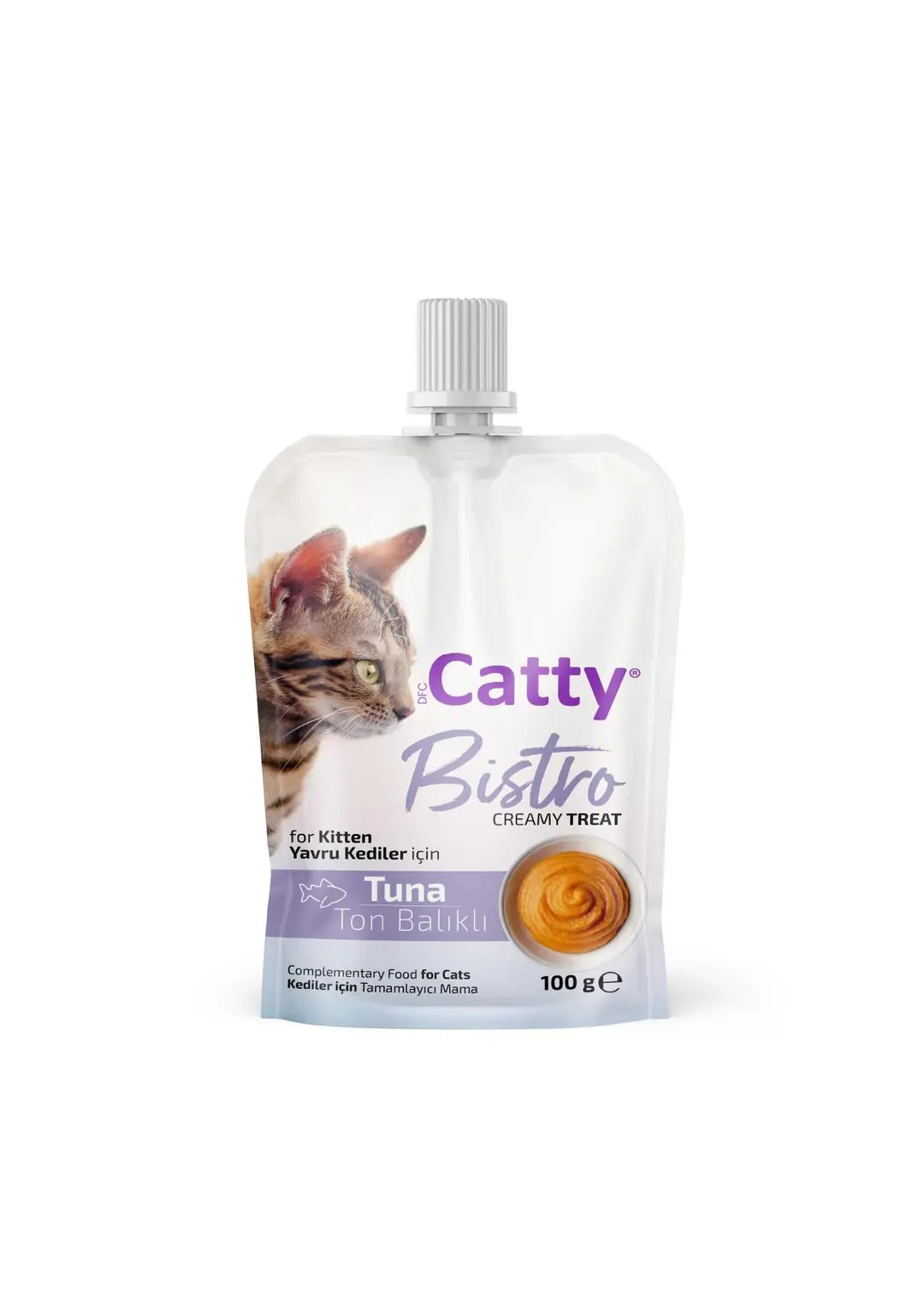 Catty Bistro Ton Balıklı Yavru Kedi Krema Ödülü 100 g paket görseli