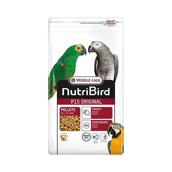 Versele Laga Nutribird P15 Original Papağanlar için Pelet Yem paket görseli