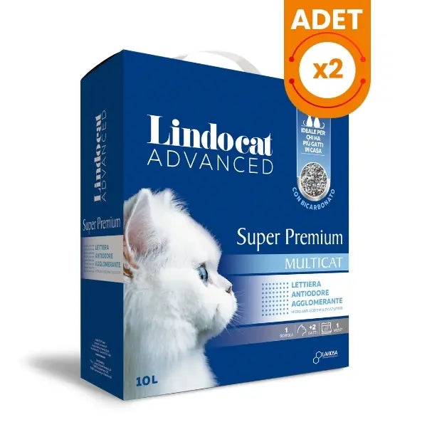 Lindocat Super Premium Multicat Bikarbonatlı Koku Önleyici Extra Güçlü Topaklanan Kedi Kumu 1 Adet / 10 L paket görseli