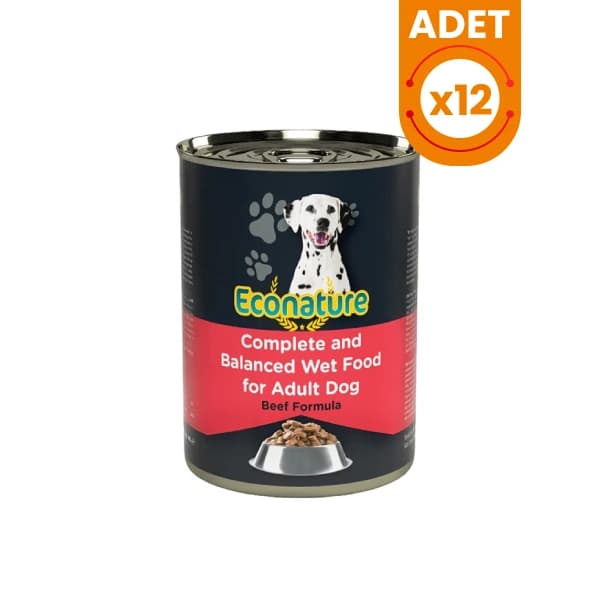 Econature Sığır Etli Yetişkin Köpek Konservesi 1 Adet / 400 g paket görseli