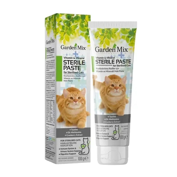 Garden Mix Steril Multivitamin Kedi Malt Macunu 100 g paket görseli