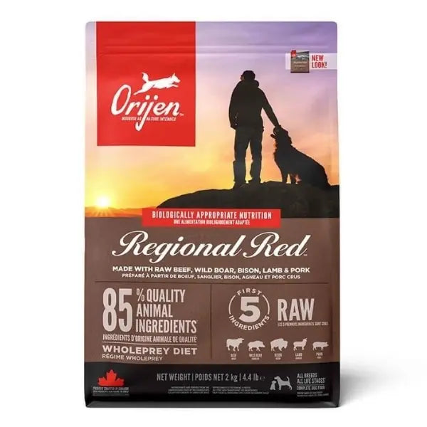 Orijen Regional Red Tahılsız Sığır Etli Yavru Yetişkin Köpek Maması 11,4 kg paket görseli
