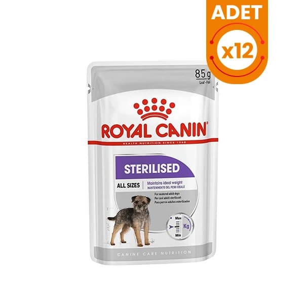 Royal Canin Sterilised Pouch Konserve Köpek Maması 85 g / 12 Adet paket görseli