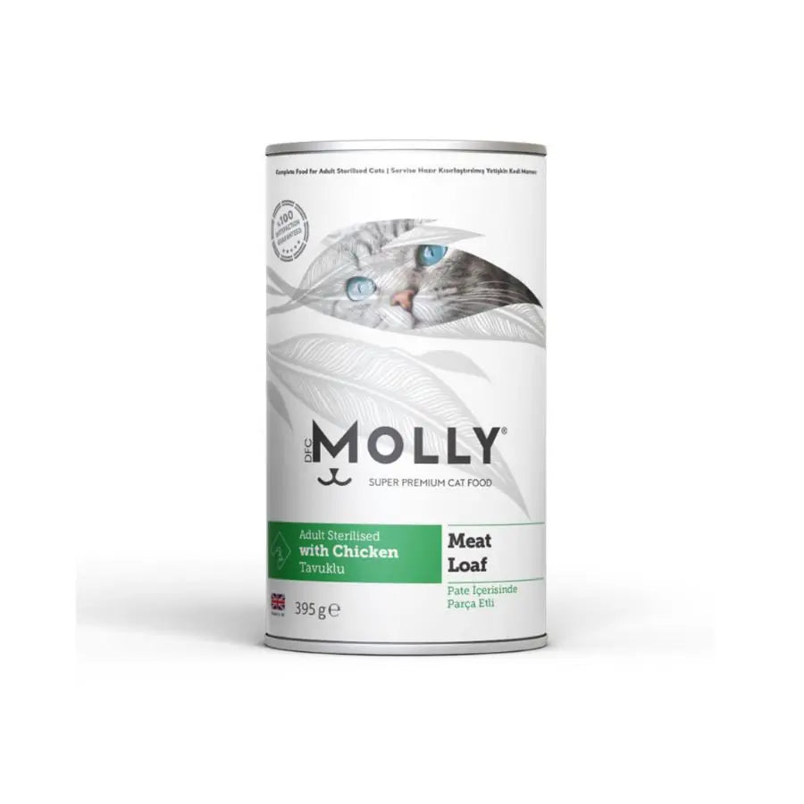 Molly Parça Tavuklu Ezme Kısırlaştırılmış Yetişkin Kedi Konservesi 395 g paket görseli
